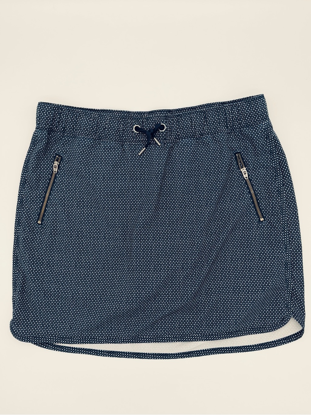 Athleta Soho Skort Navy Blue Geometric Print Size M Medium Active Tennis Golf
